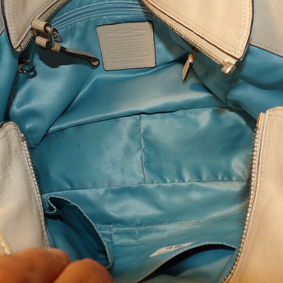 Coach Madison Pebbled Leather Chained Tote No GO968-14111 - Picture 8 of 10